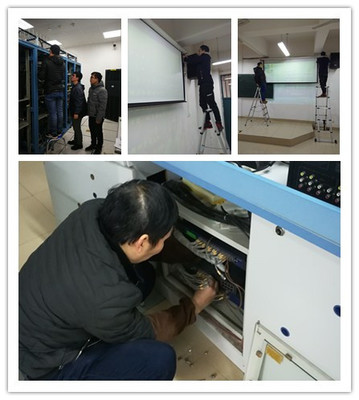 實驗教學與網絡信息中心開展期末教學設備與校園網絡設備檢修工作